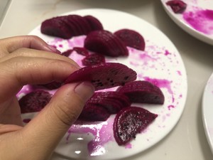 Dragon Fruit Flowers, Beautiful Fruit on A Plate recipe