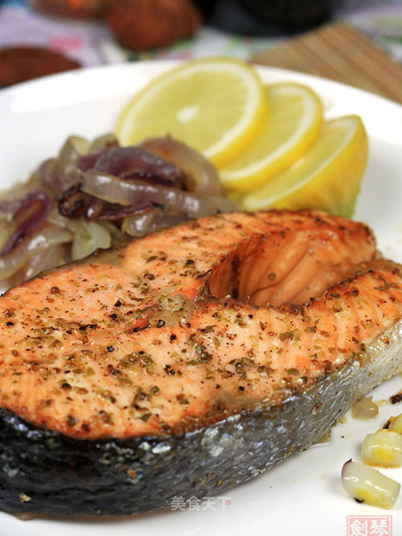 Grilled Salmon with Herbs recipe