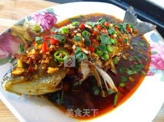 [fish with Oily Huoxiang Cold Dressing] recipe