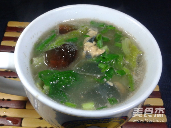 Lettuce Preserved Egg Soup recipe