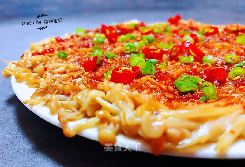 Pan-fried Enoki Mushroom recipe