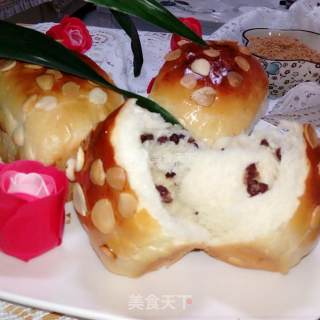 #新良第一节婚纱大赛# Yogurt Almond Chip Meal Pack and Yogurt Honey Bean Toast recipe