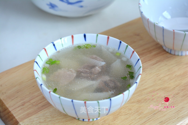 Microwave Version of Sliced Pork and Yam Soup recipe