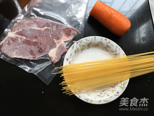 Spaghetti Steak recipe