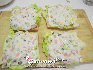 [rabbit Paper Private Kitchen] The Trainer Needs More Nutrition-four Special Yam Salad Sandwiches (with Yam Salad Method) recipe