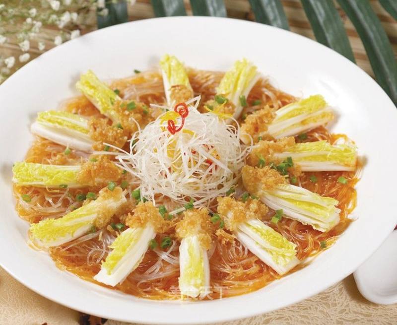 Delicious Vermicelli Steamed Baby Vegetables with Garlic recipe