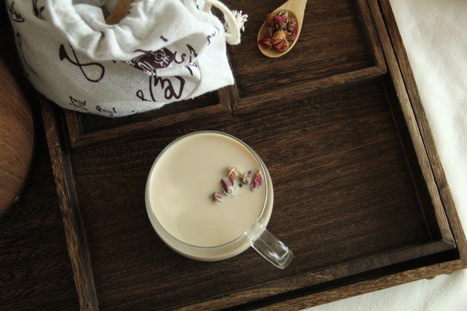 Homemade Rose Milk Tea recipe