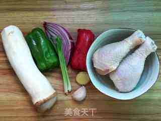 Stir-fried Chicken Fillet with Black Pepper and King Pleurotus recipe