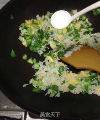 Fried Rice with Choy Sum and Egg recipe