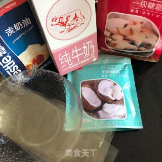 Shredded Coconut Milk Jelly recipe