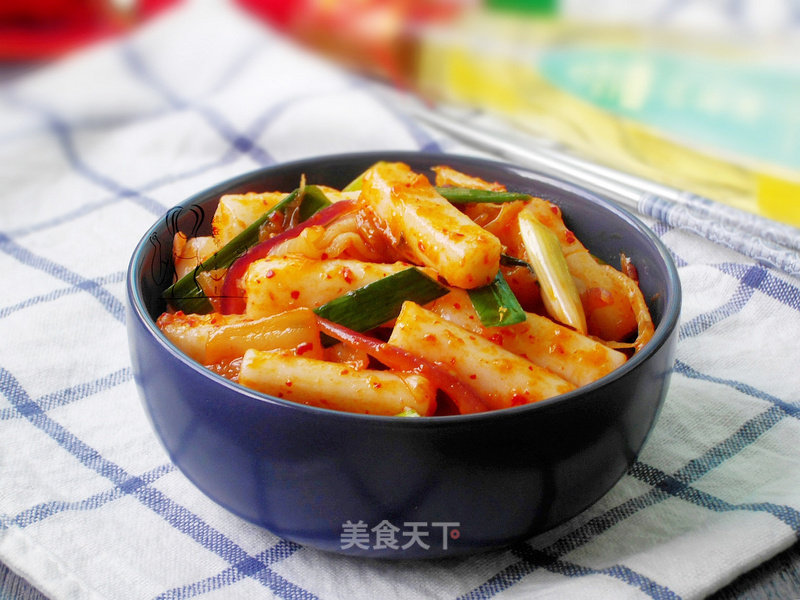 Kimchi Fried Rice Cake recipe