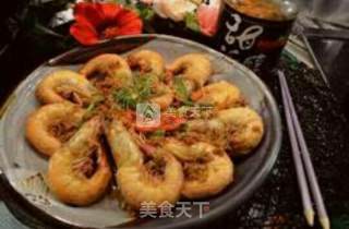 Dried Shochu Stuffed Shrimp recipe