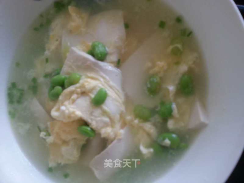 Tofu Soup with Beans, Rice and Eggs recipe