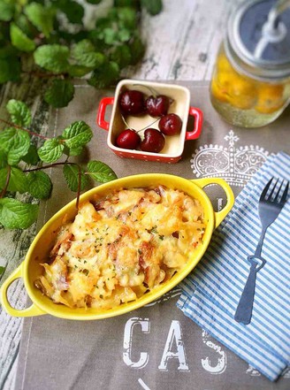 Baked Butterflies Pasta with Cheese recipe