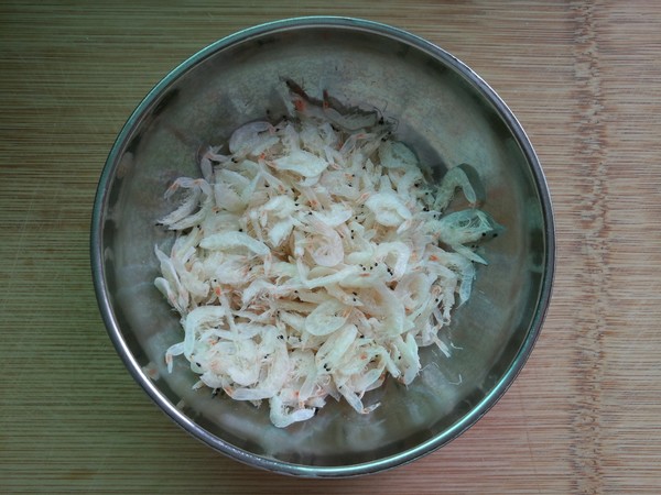 Dried Tofu and Shrimp Skin recipe