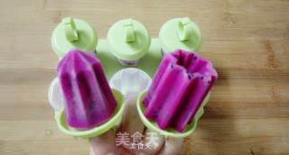 Milk Dragon Fruit Popsicle recipe