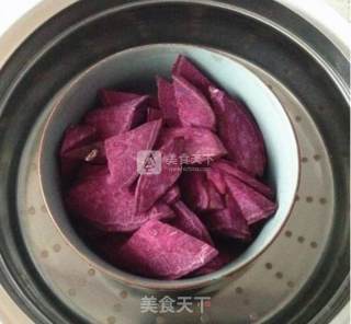 Healthy Purple Potato Yam Cake recipe