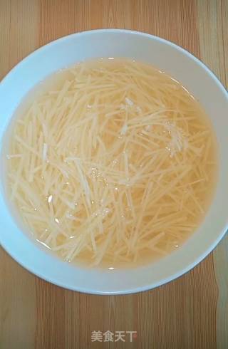 Sweet and Sour Potato Shreds with Cold Dressing recipe