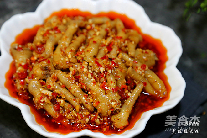 Chicken Feet Mixed with Garlic recipe