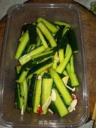 Hot and Sour Cucumber Strips recipe