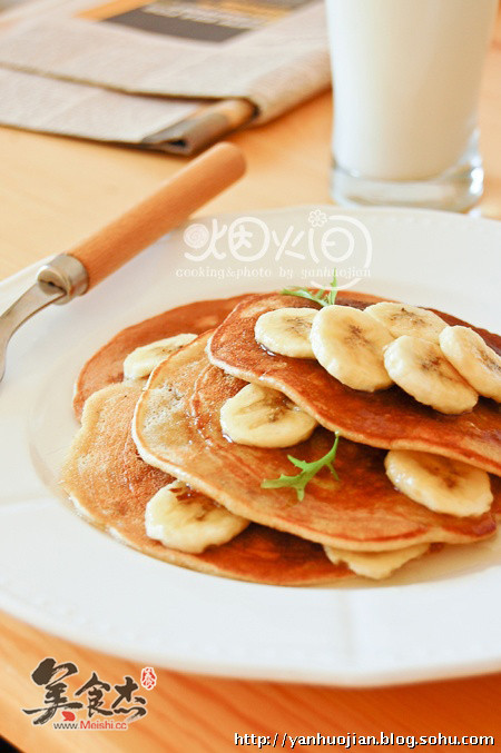 Banana American Pancakes recipe