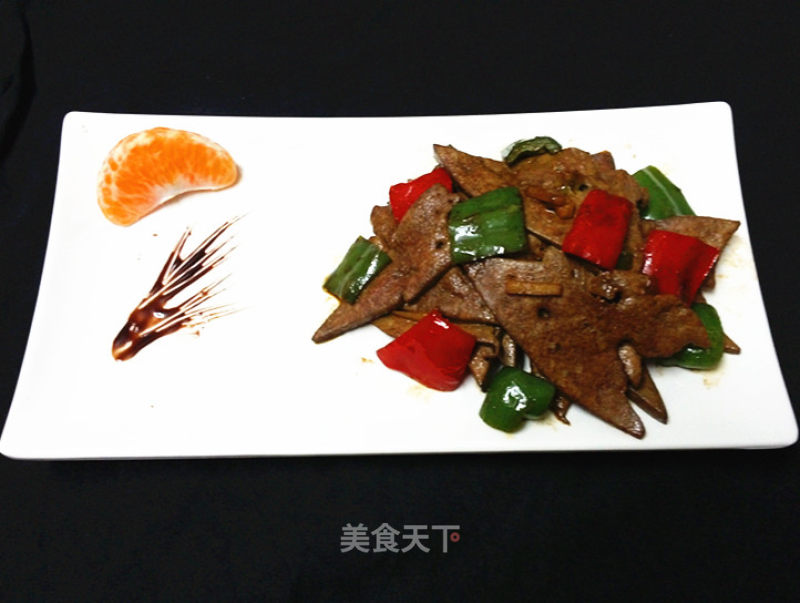 #信之美#fried Pork Liver recipe