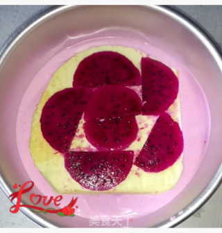 Red Dragon Fruit Yogurt Fondant Mousse recipe