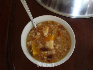 Pinzhenke Wuchang Rice Flower Porridge Trial Report——pumpkin Red Rice Porridge recipe