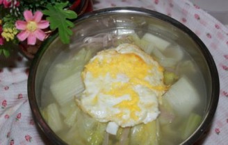 Poached Egg and Chinese Cabbage Soba Noodles recipe