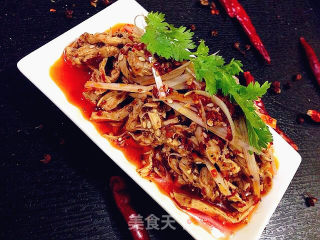 Dad's Favorite of Spicy Chicken Shredded in Cold and Spicy Sauce recipe