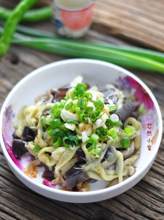 Microwave Version of Steamed Eggplant with Cold Dressing