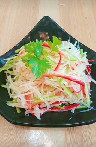 Sweet and Sour Potato Shreds with Cold Dressing recipe