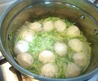 Meatball Bean Miao Soup recipe