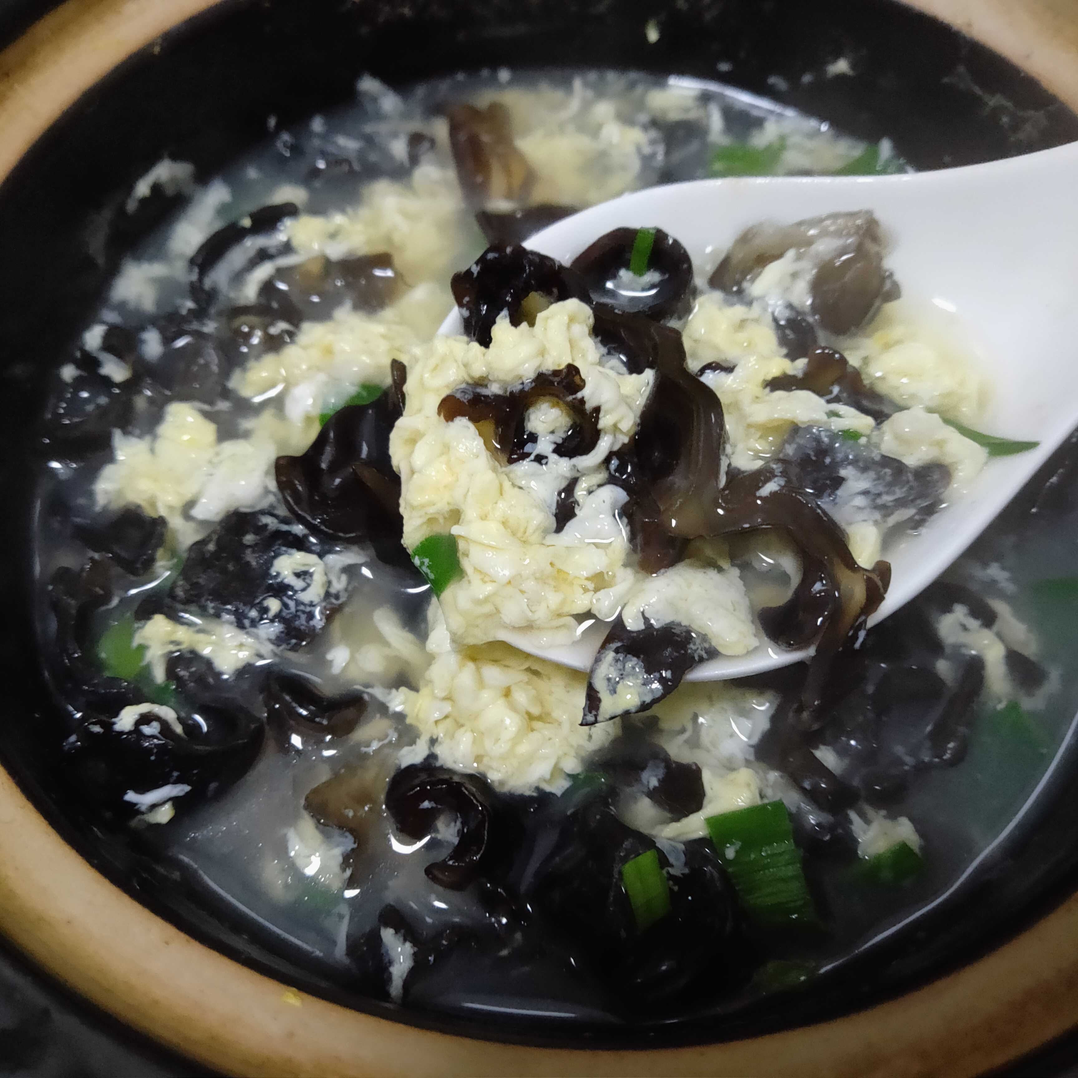 Fungus Egg Soup recipe