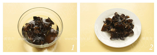 Almond Black Fungus Mixed with Bitter Chrysanthemum recipe