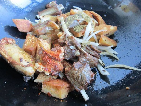 Flavored Naan Lamb Chop recipe