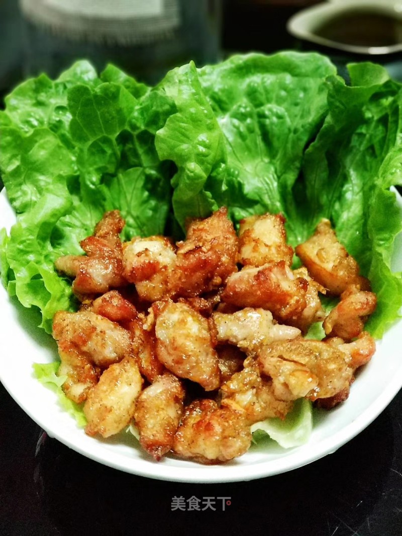 Crispy Fried Garlic Lemon Pepper Chicken recipe
