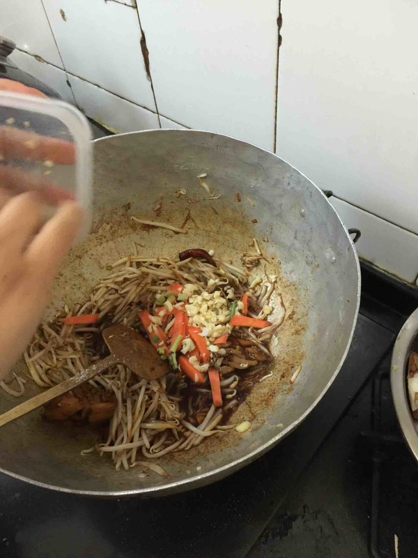 Fried Noodles with Meat recipe