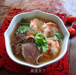 Good Soup for Autumn Moisturizing-shrimp and Beef Noodle Soup recipe