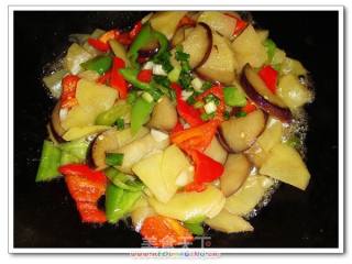 Vegetarian Sauteed Three Vegetables recipe