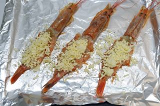 Cheese Baked Argentine Red Shrimp recipe