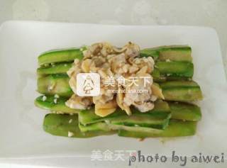 Steamed Loofah with Clams recipe