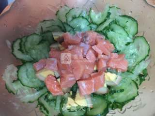 Salmon Cucumber Salad recipe