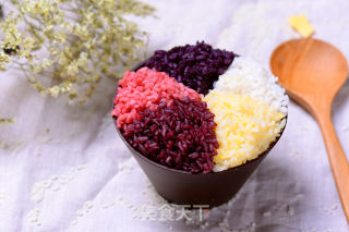 Five-color Fruity Glutinous Rice recipe