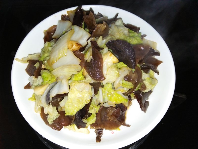 Chinese Cabbage with Fungus recipe