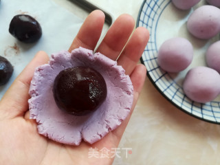 Purple Sweet Potato Glutinous Rice Cake recipe