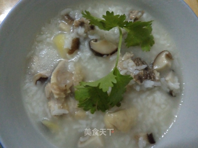 Spicy Mushroom Chicken Congee recipe