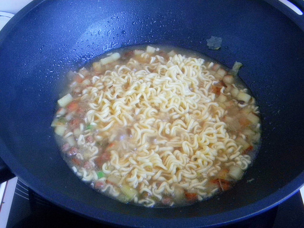 Scallion Potato Fried Noodle recipe