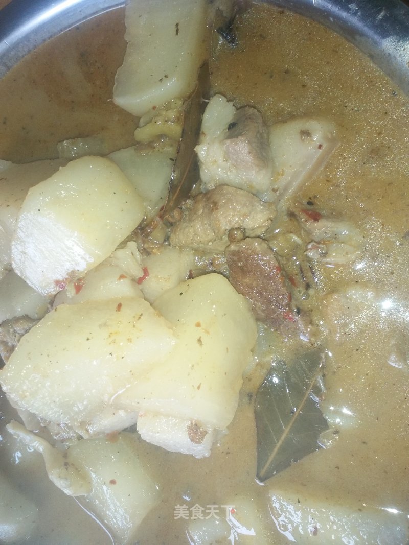 Braised Pork Belly with Radish recipe