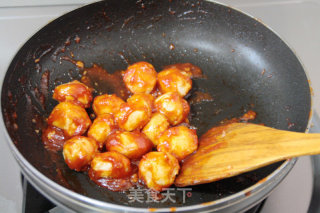 [chicken Tofu Balls in Tomato Sauce]: Sweet and Sour without Burden recipe
